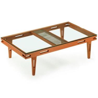 Imagem de Mesa de Centro Los Ozki 150 cm Madeira Eucalipto Cedro Corda Redonda R
