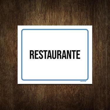 Imagem de Placa Ambiente Sinalização Setor Restaurante 36X46 - Sinalizo