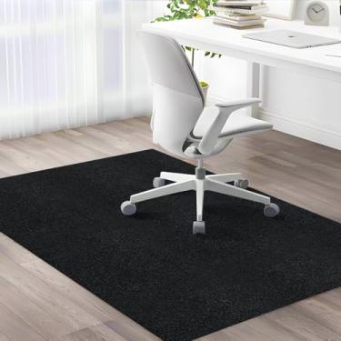 Imagem de ZUQIAN Tapete de cadeira de escritório para pisos rígidos 89,9 cm x 149,9 cm tapete de cadeira de jogos para pisos de madeira, protetor de piso antiderrapante para cadeira de rodas, tapete de mesa