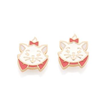 Imagem de Brinco Gata Marie Banhado a Ouro Rommanel 527533, Dourado