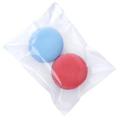Imagem de MORIDA Sacos de celofane transparentes, 200 peças de 7,6 x 12,7 cm, sacos de biscoito macaron autoadesivos, doces, resseláveis, autoseláveis, para lembrancinhas, lanches, embalagem de presente