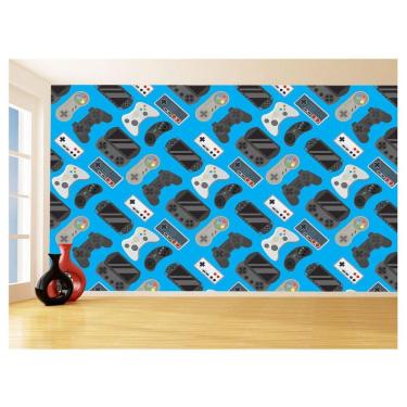 Imagem de Papel De Parede 3D Infantil Controle Game Jogo 3,5M Azs276