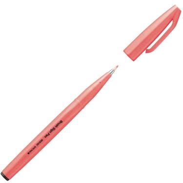 Imagem de Caneta hidrográfica Brush Sign Pen Vermelho Fluo - Pentel