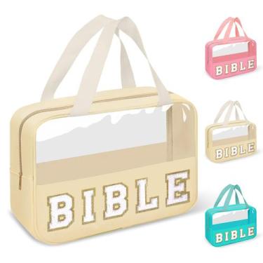 Imagem de Bolsa Bíblica Izuzta Chenille Letter Impermeável 29x20x9cm