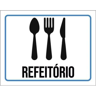 Imagem de Placa Sinalização Ambiente Refeitório 36X46