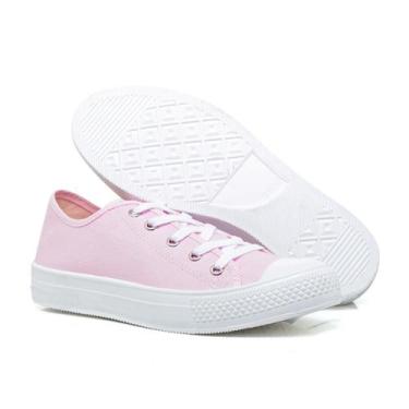 Imagem de Tenis Casual Feminino e Masculino Star Marca Moda Leve, Rosa, 39/40