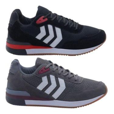 Imagem de Kit 2 Pares De Tenis Masculino Casual Lançamento Caminhada - Dix, 39, 
