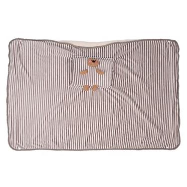 Imagem de Cobertor elétrico USB 5V Cobertor de aquecimento termostático portátil Material de poliéster lavável Cobertor de aquecimento seguro para escritório doméstico, uso interno e externo (Urso Listrado