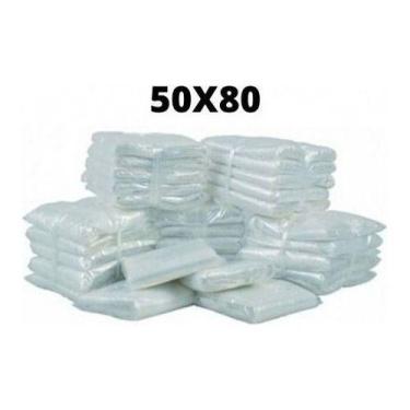 Imagem de Saco Transparente 50x80 Cm (100 Unds) Utilizado Cesta Básica - Higipac