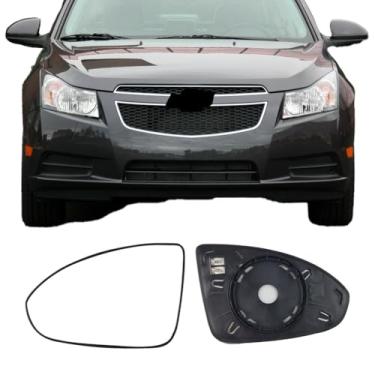 Imagem de Vidro de substituição do espelho lateral do motorista para Chevrolet Cruze 2011-2016, placa traseira aquecida para vidro retrovisor esquerdo para Chevy Cruze 2011 2012 2013 014 2015 2016
