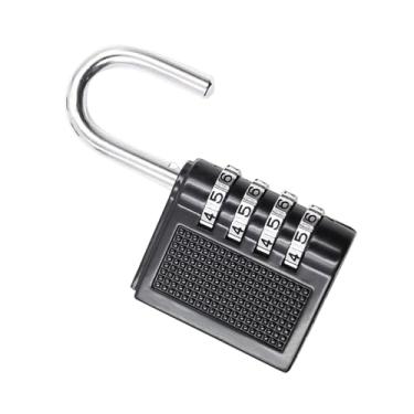 Imagem de Fechadura de combinação ao ar livre, cadeado de 4 dígitos para academia/esportes, armários de escola e funcionários, armários, estojos