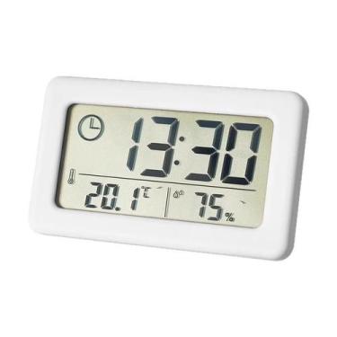 Imagem de Despertador digital de mesa com hora, temperatura e umidade - yiweisai