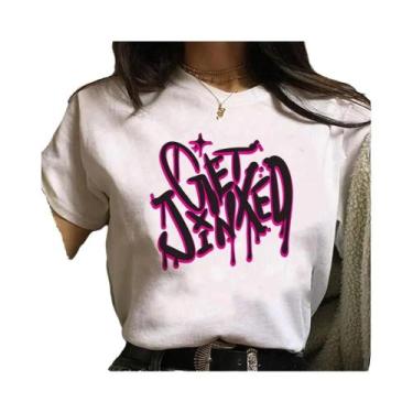 Imagem de Camiseta Unissex Jinx Arcane Monkey Anime Cosplay Estilo Grunge Estéti