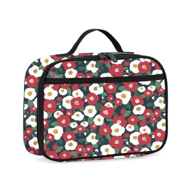 Imagem de rickyh style Lancheira com forro acolchoado, lancheira espaçosa e isolada, durável, térmica, lancheira com alça para homens, mulheres, meninos, meninas, adultos, escola, esportes, praia, piquenique