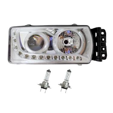 Imagem de Farol Para Iveco Stralis Hi-way 2013 a 2020 Led Com Chicote Lado Direito Cromado