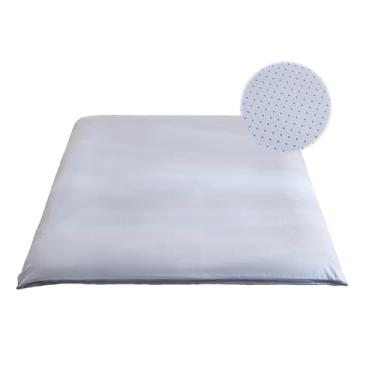 Imagem de Zelladorra Capa de colchão tipo futon antiderrapante, tamanho Queen, capa de colchão japonesa com zíper, lavável na máquina (cinza)