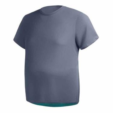 Imagem de Camisa Masculina Manga Curta Plus Size Malha Fria - Helan, Grafite, G3