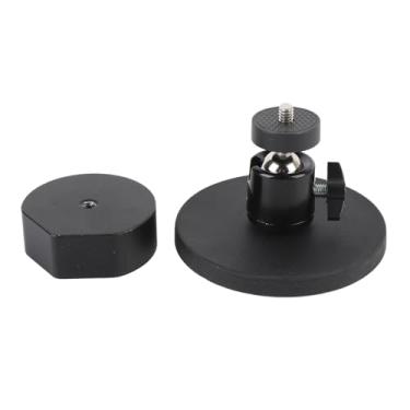 Imagem de Suporte de montagem para carro satélite ABS Metal forte sucção estável design com economia de espaço para kit de instalação de mini antena parabólica para carro RV barco preto