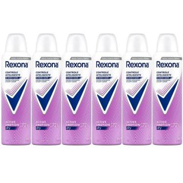Imagem de Kit Desodorante Aerosol Rexona Active Emotion 150ml - 6 Unidades