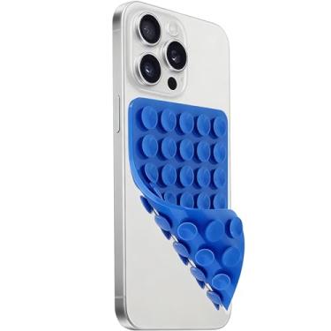 Imagem de Suporte de telefone com sucção dupla face de silicone, aderência adesiva removível, acessório de selfie e vídeo mãos-livres, suporte de sucção de telefone TikTok tendência para iPhone e Android (10 x