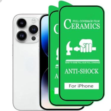 Imagem de Película Protetor de Tela Frontal Cerâmica Transparente Nano Gel Não Quebra Proteção Total Para iPhone 17 iPhone 17 Air iPhone 17 Pro iPhone 17 Pro Max (iPhone 17)