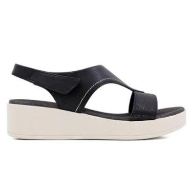 Imagem de Sandália Feminino Plataforma Usaflex Casual AG0919001 - Amendoas - 38-Feminino