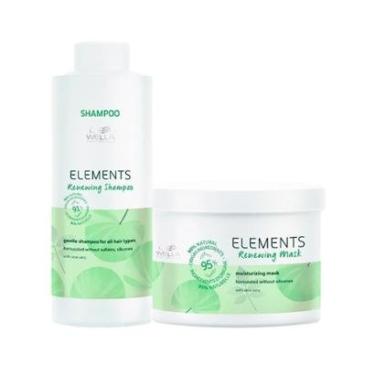 Imagem de Kit Capilar Hidratação Wella Professionals Elements Renewing - Shampoo e Máscara 500 ml-Unissex