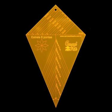 Imagem de Régua Para Patchwork Estrela De 8 Ponta