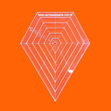 Imagem de Régua Patchwork Diamante 12cm