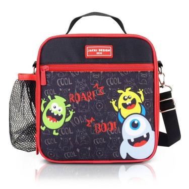 Imagem de Lancheira Térmica Infantil Amiguinhos Jacki Design – 4.180 Ml Monstro Preto