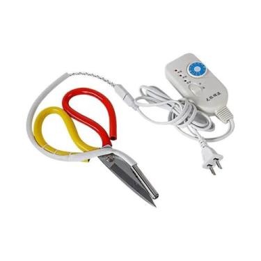 Imagem de Tesoura Térmica Elétrica Com Controle De Temperatura Para Fitas, Zíper