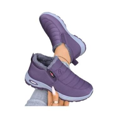 Imagem de Botas De Cano Baixo Femininas De Algodão Para Outono E Inverno, Casuai