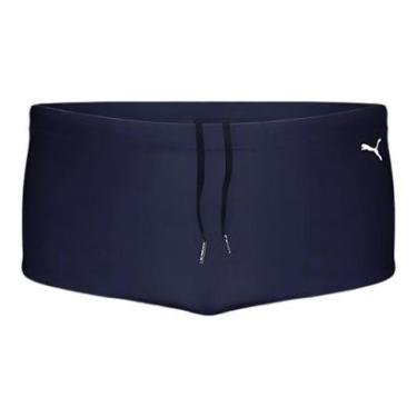 Imagem de Sunga Masculina Puma Lateral Larga Original Praia Piscina Natação Conforto e Estilo-Masculino