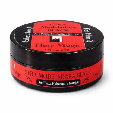 Imagem de Cera Modelaradora Black Hair Mega Anti Frizz Hidratação Nutrição Fixaç
