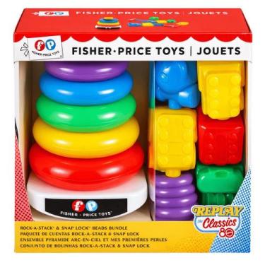 Imagem de Fisher-Price Pirâmide de Anéis Empilháveis Colorido JGR50 - Mattel