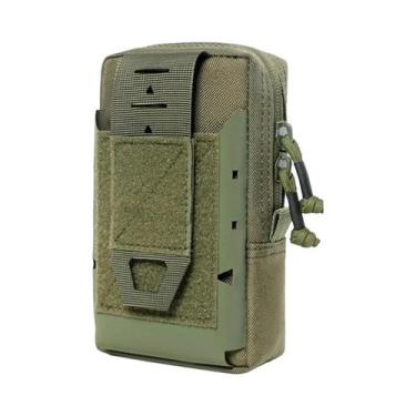 Imagem de Bolsa Tática Molle 1000D Multiuso Fina Para Cintura Com Coldre Para Ce