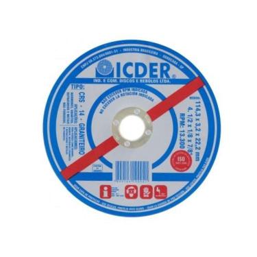 Imagem de Disco Refratário 4 e 5'' 2 Telas para Corte em Mármore Granito Materiais Refratários e Metais Não Ferrosos Icder