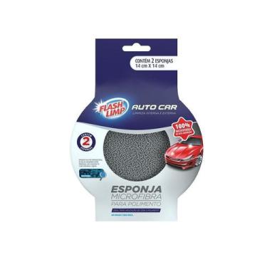 Imagem de Esponja Microfibra para Polimento Auto Car Flash Limp com 2 unid. AUT9