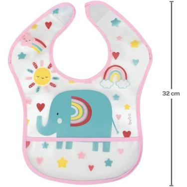 Imagem de BABADOR PEGA MIGALHAS +3 MESES BUBA Estampado, Elefante