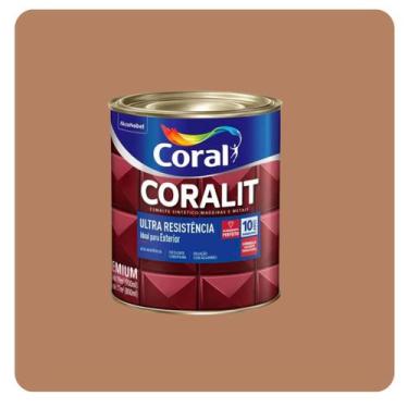 Imagem de Coralit Ultra Resistência Alto Brilho Marrom Conhaque 0,900mL Coral