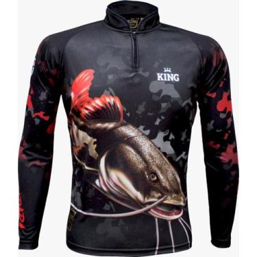 Imagem de CamisaBlusa,Pirarara Camiseta  Pesca  Uv King Brasil Kff-647 GG