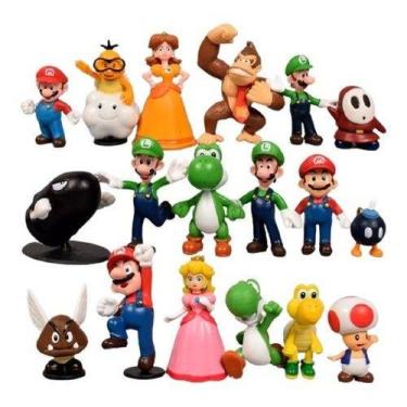 Imagem de Kit Lote De Bonecos Miniaturas Nintendo Super Mario Bros G4