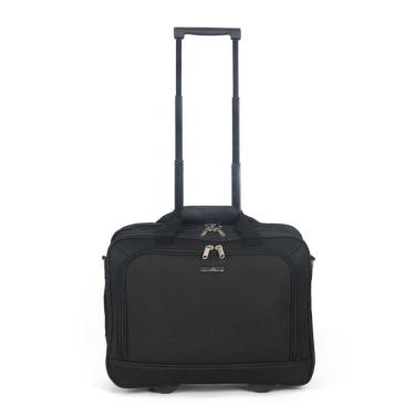 Imagem de Pasta Piloto Mala Viagem Notebook 18" Bordo Rodinhas Executiva Unissex Preta - Noronha - Polo King