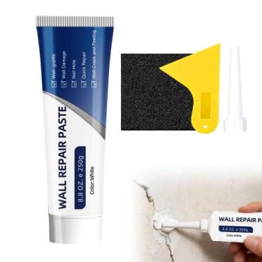 Imagem de Kit de reparo para drywall AIIONP 250 g com massa de secagem rápida e 