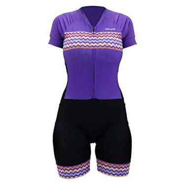 Imagem de Macaquinho Ciclismo Hupi Ametista Manga Curta