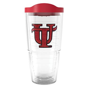 Imagem de Tervis Tampa Spartans Logo Tumbler com emblema e tampa vermelha 680 g, transparente