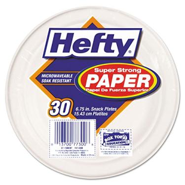 Imagem de Louça de papel super forte, pratos descartaveis de 17,5 cm, bagaço, pacote com 30