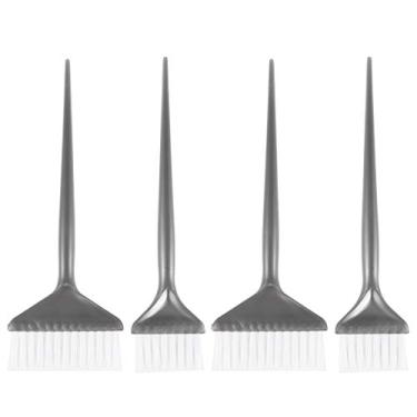 Imagem de Gatuida Escova para tintura de cabelo, 4 peças de escova para coloração de cabelo, escova para tintura de cabelo para aplicar cor de cabelo, pincéis coloridos para salão de cabeleireiro, escova para tingir cabelo, escova colorida para colorir o cabelo, ferramentas para tingimento