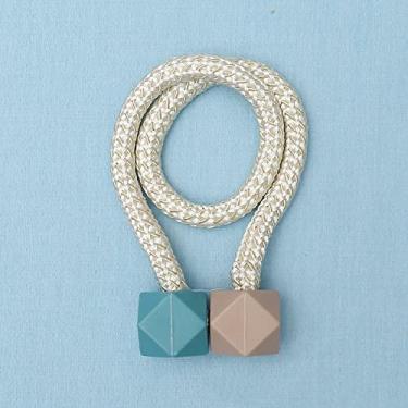 Imagem de Cinta de cortina de fivela de cortina sem perfuração, sem instalação de fivela de ímã de luxo, alça de janela, prendedores de cortina, suportes de cortina, T7,4 pcs