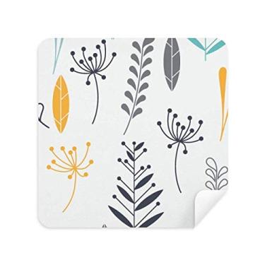 Imagem de Folha espécime de flor planta óculos pano limpador de tela tecido camurça pacote com 2